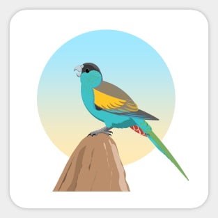 Hooded parrot Sticker